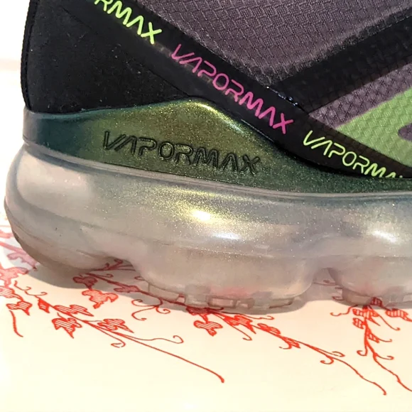 Nike Air Vapormax 2019 Black, Fuchsia, Lime Premium Men's 12 AT6810-001 - Picture 4 of 16
